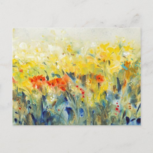 花の揺れII ポストカード (正面)