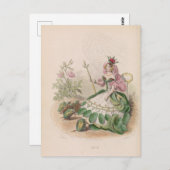 花の擬人化はがき ポストカード (正面/裏面)