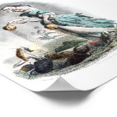 花の擬人化 – ポピー ポスター (角)