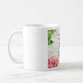 花の教女の詩のマグ コーヒーマグカップ (左)