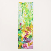 花の数々の花束の水彩 ヨガマット (正面)