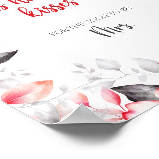 花の数を推測キスブライダルゲーム ポスター (角)