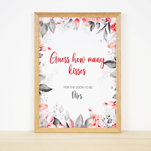 花の数を推測キスブライダルゲーム ポスター