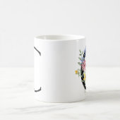 花の文字C コーヒーマグカップ (中央)