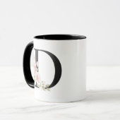 花の文字Dロゴ マグカップ (正面左)
