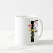 花の文字F コーヒーマグカップ (正面右)