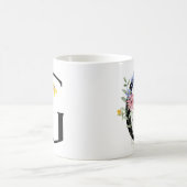 花の文字G コーヒーマグカップ (中央)