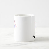 花の文字J コーヒーマグカップ (中央)