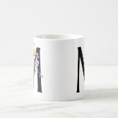 花の文字M コーヒーマグカップ (中央)