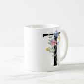 花の文字T コーヒーマグカップ (正面右)
