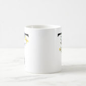 花の文字T コーヒーマグカップ (中央)