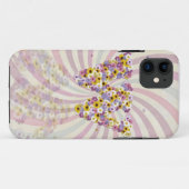 花の文字W Case-Mate iPhoneケース (裏面(横))