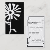 花の斜角 名刺 (正面/裏面)