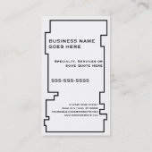 花の斜角 名刺 (裏面)