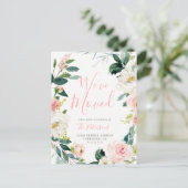 花の新しい家|の移動発表の郵便はがき 案内ポストカード (スタンド正面)