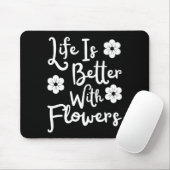 花の方が人生だ マウスパッド (マウス)