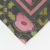 花の旅行ブランケット フリースブランケット (角)