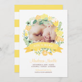 花の旗|の誕生の発表 案内状 (正面/裏面)