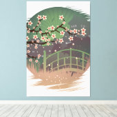 花の日没 キャンバスプリント (インサイチュ (ウッドフロア))