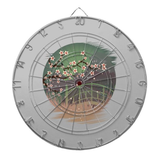 花の日没 ダーツボード (正面)