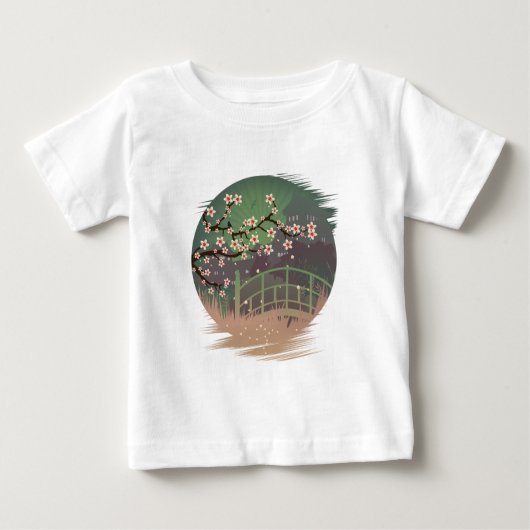 花の日没 ベビーTシャツ (正面)
