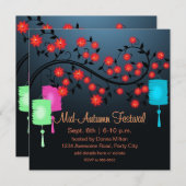 花の明かりとランタンの招待 招待状 (正面/裏面)