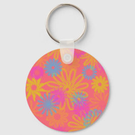 花の明るいおもしろい キーホルダー