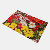 花の明るい色の花 ドアマット (アングル)