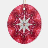 花の星のオーナメント セラミックオーナメント (左)