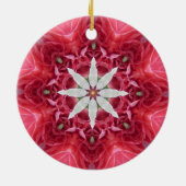 花の星のオーナメント セラミックオーナメント (裏面)