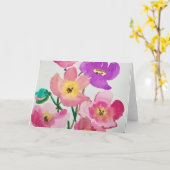 花の春 カード (黄色い花)