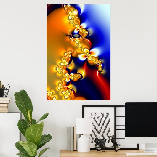 花の春 ポスター (ホームオフィス)