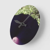 花の時計 ラウンド壁時計 (傾斜)