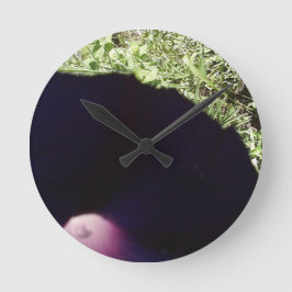 花の時計 ラウンド壁時計