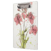 花の暗いピンクのしぶき クリップボード (左)