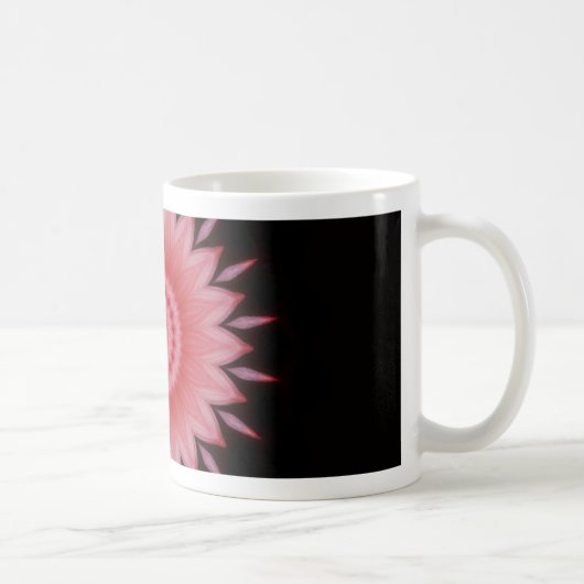 花の曼荼羅(ピンク) コーヒーマグカップ (右)