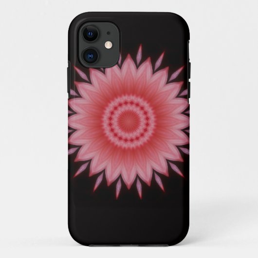 花の曼荼羅（ピンク） Case-Mate iPhoneケース (裏面)