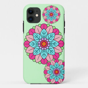 花の曼荼羅 iPhone 11 ケース