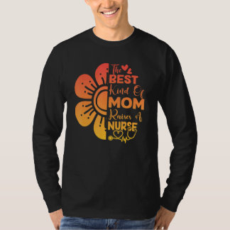 花の最高の種類の母がナース授乳母を育てる Tシャツ