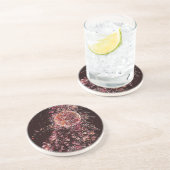 花の月の砂岩コースター コースター (側面)