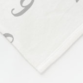 花の月例写真のベビーブランケット フリースブランケット (角)