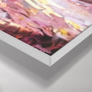 花の朝光の中 キャンバスプリント