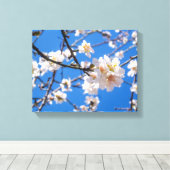 花の木でキャンバスを包んだ キャンバスプリント (インサイチュ (ウッドフロア))