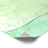 花の木と緑のフローラポスター – TBA ポスター (角)