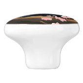 花の木にかわいいさくらんぼ セラミックノブ (側面)