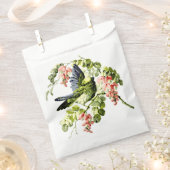 花の木に咲く美しい若いオウム フェイバーバッグ (クリップ留めされた状態)