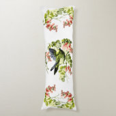 花の木に咲く美しい若いオウム ボディピロー (正面縦)