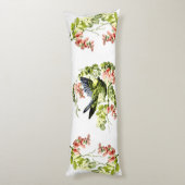 花の木に咲く美しい若いオウム ボディピロー (裏面 (縦))