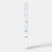 花の木に青い可愛い鳥モノグラム Case-Mate iPhoneケース (裏面 / 左)