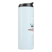 花の木に青い鳥かわいい タンブラー (回転左)